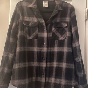 ZYIA Shacket.  M. Black/gray